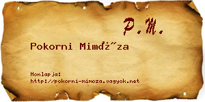 Pokorni Mimóza névjegykártya